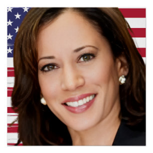 Kamala Harris 2024 ist mein Präsident schwarz und  Poster