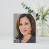 Kamala Harris 2024 ist mein Präsident schwarz und Postkarte (Stehend Vorderseite)