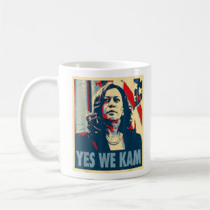 Kamala Harris 2024 Ja wir Kam Madam Harris Spaß Kaffeetasse