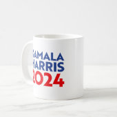 Kamala Harris 2024 Kaffeetasse (Vorderseite Links)