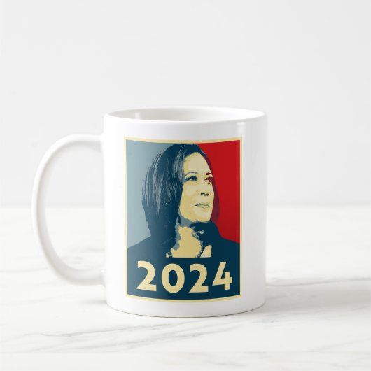 Kamala Harris 2024 Kaffeetasse (Links)