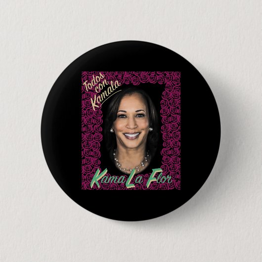 Kamala Harris 2024 Kamala Harris für Button (Vorderseite)