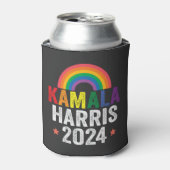 Kamala Harris 2024 Lgbtq Wahlpräsident Dosenkühler (Kanne Vorderseite)