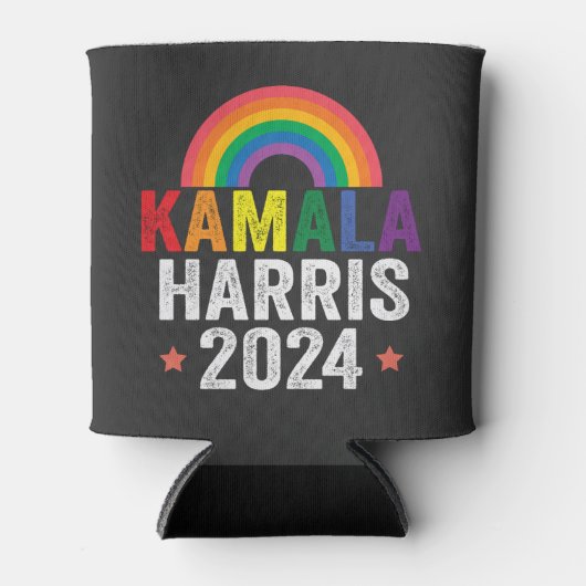 Kamala Harris 2024 Lgbtq Wahlpräsident Dosenkühler (Vorderseite)