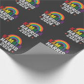 Kamala Harris 2024 Lgbtq Wahlpräsident Geschenkpapier (Ecke)