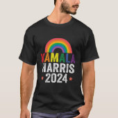 Kamala Harris 2024 Lgbtq Wahlpräsident T-Shirt (Vorderseite)