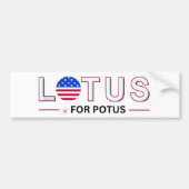 Kamala Harris 2024 Lotus for Potus Autoaufkleber (Vorne)