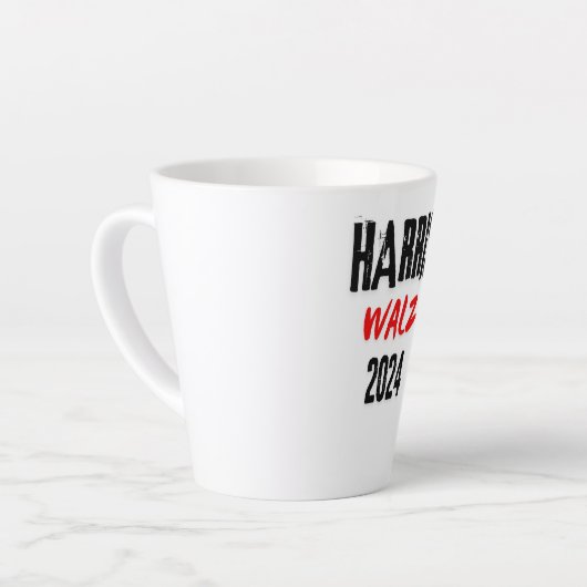KAMALA HARRIS 2024 MILCHTASSE (Linke Ecke)
