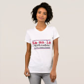 Kamala Harris 2024 Minimalistisches Comma T-Shirt (Vorne ganz)