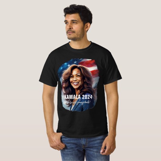 Kamala Harris 2024 Moderne Grafische Kunst Männer T-Shirt (Vorne ganz)