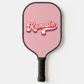 Kamala Harris 2024 Niedlich 2024 Wahl Hot Pink Pickleball Schläger (Rückseite)