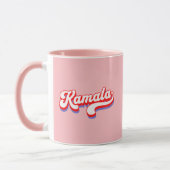 Kamala Harris 2024 Niedlich 2024 Wahl Hot Pink Tasse (Links)