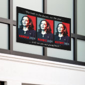 Kamala Harris 2024 Pop Art nicht nach draußen gehe Banner (Äußeres Gebäude)