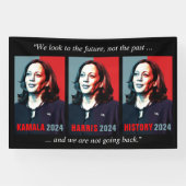 Kamala Harris 2024 Pop Art nicht nach draußen gehe Banner (Horizontal)