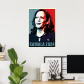 Kamala Harris 2024 Pop Art Poster (Heimbüro)