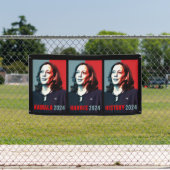 Kamala Harris 2024 Pop Kunstgeschichte im Freien Banner (Insitu)