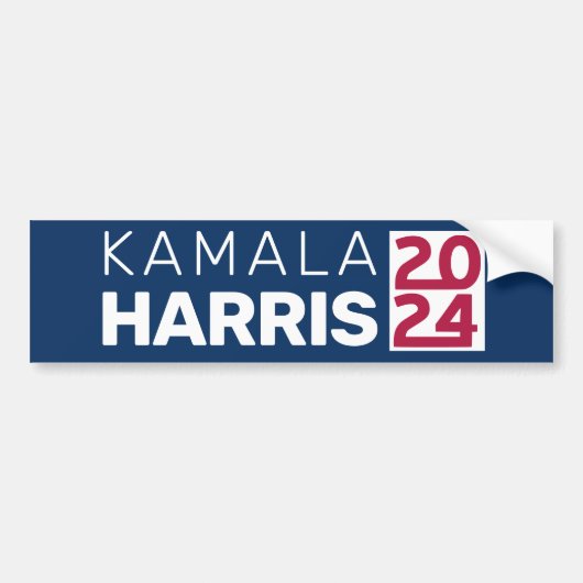 Kamala Harris 2024 Präsident American Flag Vintag Autoaufkleber (Vorne)