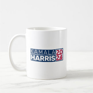 Kamala Harris 2024 Präsident Amerikanische Flagge Kaffeetasse
