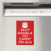 Kamala Harris 2024 Präsident Behalt Calm Carry on Magnet (In Situ (Geschirrspüler))