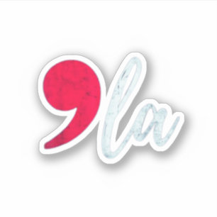 Kamala Harris 2024 Präsident Comma La Funny Aufkleber