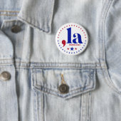 Kamala Harris 2024 Präsident Comma La Funny Button (Beispiel)