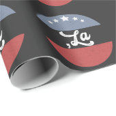 Kamala Harris 2024 Präsident Comma La Funny Geschenkpapier (Rolleneckpunkt)