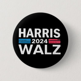 Kamala Harris 2024 Präsident Comma La Funny Hat Button