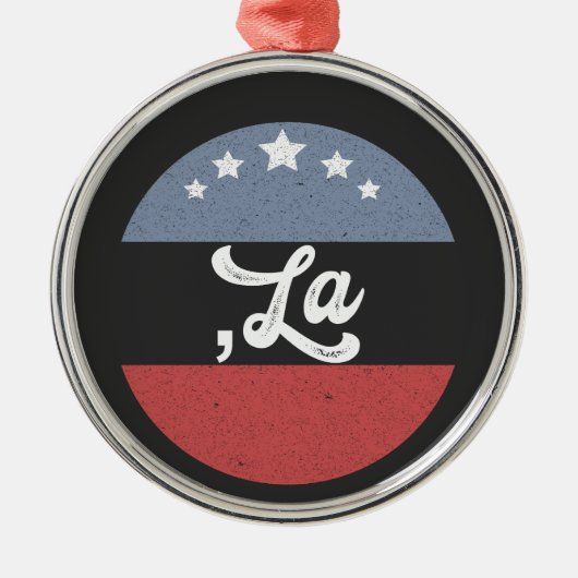 Kamala Harris 2024 Präsident Comma La Funny Ornament Aus Metall (Vorne)