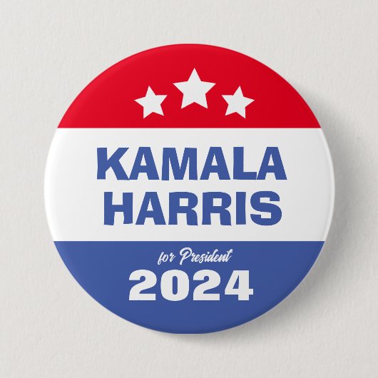 Kamala Harris 2024 Präsident für Volksabstimmung Button (Vorderseite)