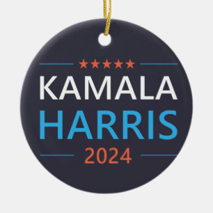 Kamala Harris 2024 Präsidentin Keramik Ornament