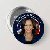 Kamala Harris 2024 Präsidentschaftskampagne Button (Vorne & Hinten)