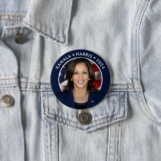 Kamala Harris 2024 Präsidentschaftskampagne Button (Beispiel)