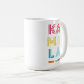 Kamala Harris 2024 Präsidentschaftswahl Kaffeetasse (VorderseiteRechts)