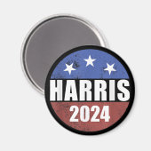 Kamala Harris 2024 Präsidentschaftswahl Magnet (Vorderseite/Rückseite)