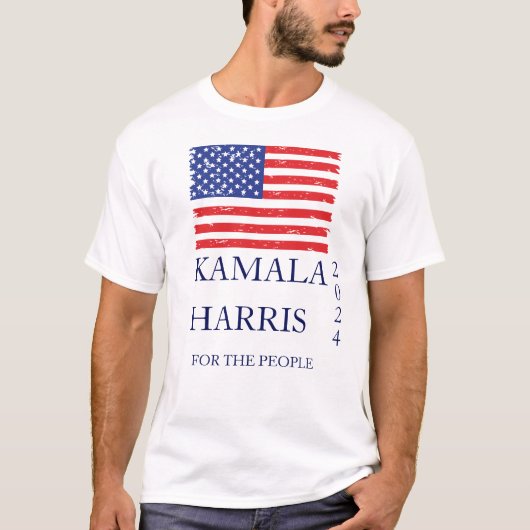 Kamala Harris 2024 Präsidentschaftswahl T-Shirt (Vorderseite)