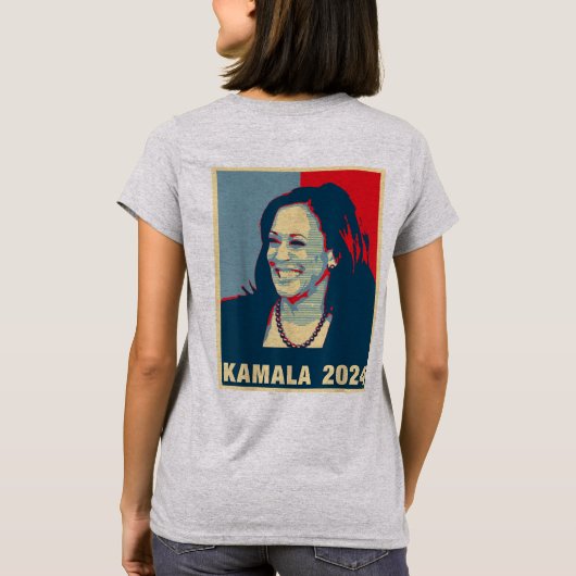 Kamala Harris 2024 Präsidentschaftswahl T-Shirt (Rückseite)