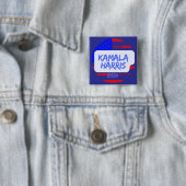 Kamala Harris 2024. Quadrat Button (Beispiel)