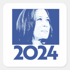 Kamala Harris 2024 Quadratischer Aufkleber