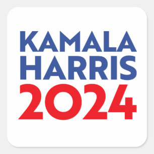 Kamala Harris 2024 Quadratischer Aufkleber
