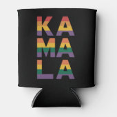 Kamala Harris 2024 Rainbow Flag Gay Pride LGBT Dosenkühler (Vorderseite)