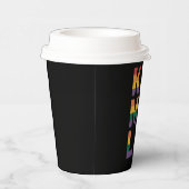 Kamala Harris 2024 Rainbow Flag Gay Pride LGBT Pappbecher (Rechts)