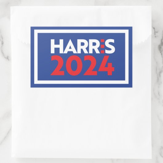 Kamala Harris 2024 Rechteckiger Aufkleber (Tasche)