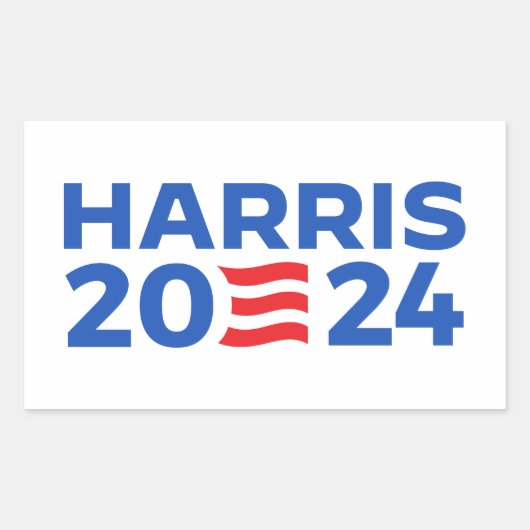 Kamala Harris 2024 Rechteckiger Aufkleber (Vorderseite)