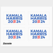 Kamala Harris 2024 Rechteckiger Aufkleber (Blatt)