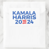 Kamala Harris 2024 Rechteckiger Aufkleber (Tasche)
