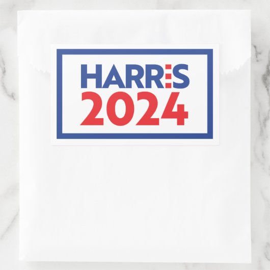 Kamala Harris 2024 Rechteckiger Aufkleber (Tasche)