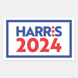 Kamala Harris 2024 Rechteckiger Aufkleber