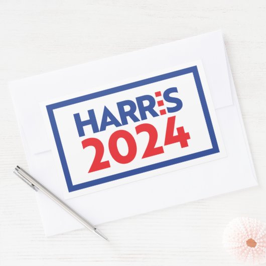 Kamala Harris 2024 Rechteckiger Aufkleber (Umschlag)