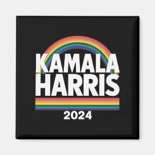 Kamala Harris 2024 Regenbogen Schwulen Stolz LGBT  Magnet