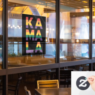 Kamala Harris 2024 Regenbogenflagge Gay Pride LGBT Fensteraufkleber